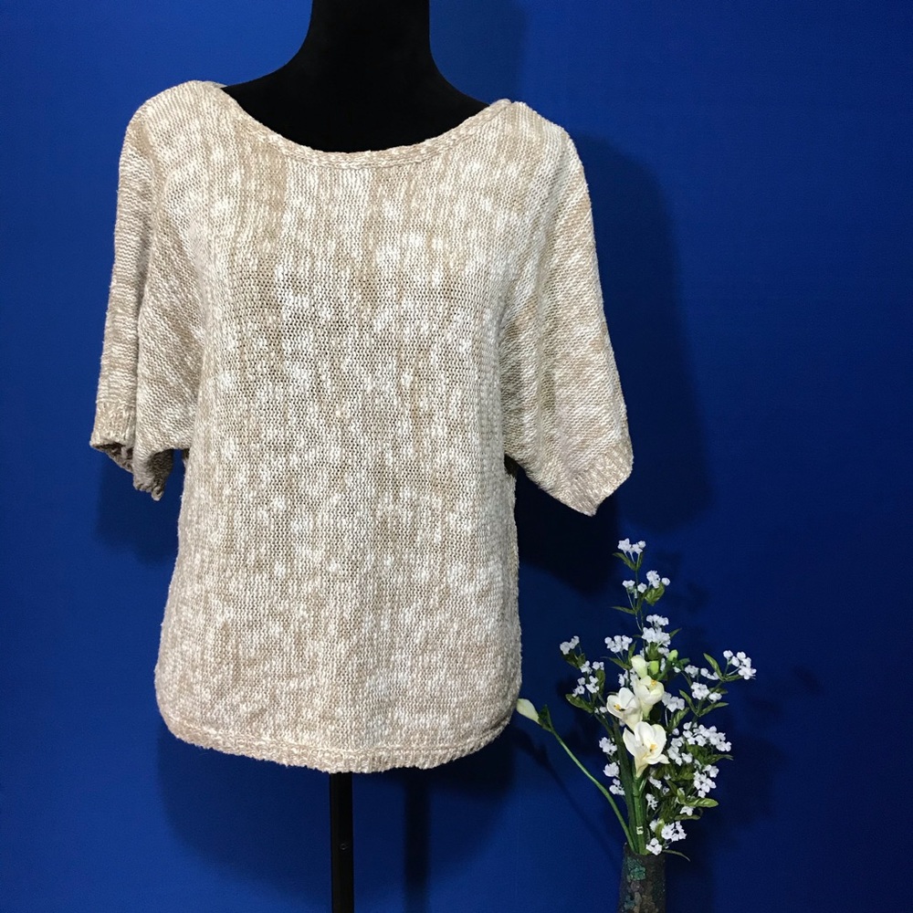 🌸 14th & Union Beige Back Cutout Sweater